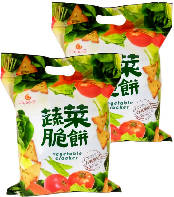 Chiao-E 巧益 蔬菜脆餅, 240g, 2袋