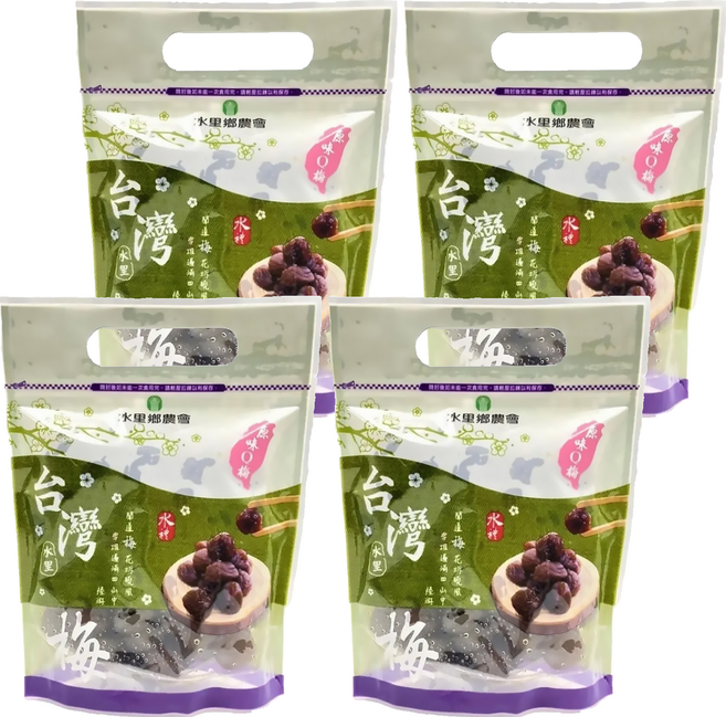 水里鄉農會 台灣梅 原味Q梅, 500g, 4包