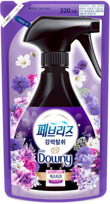 페브리즈 섬유탈취제 강력탈취 미스티크 리필, 320ml, 1개
