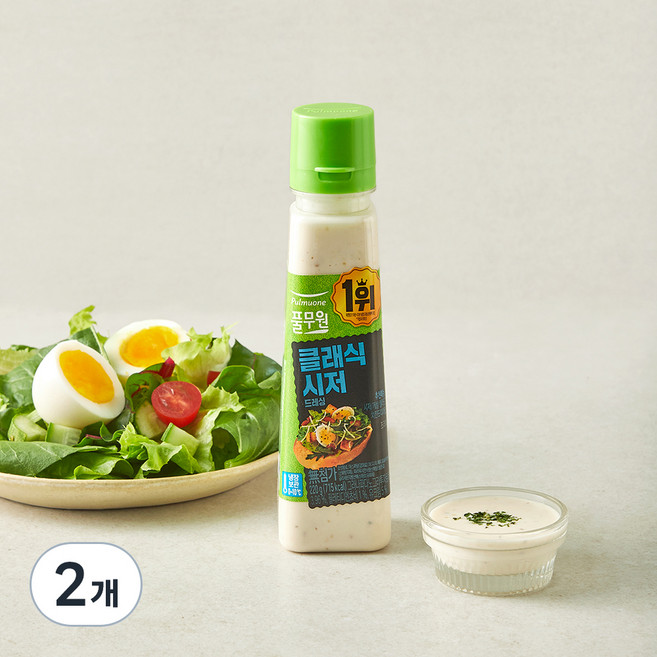 풀무원 클래식 시저 드레싱, 220g, 2개