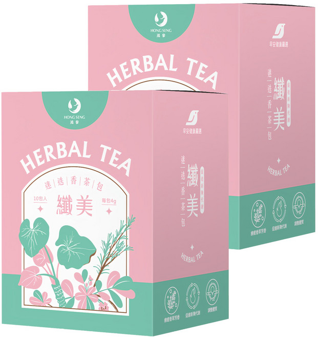 HONG SENG 鴻參 迷迭香纖美茶 10包, 40g, 2組
