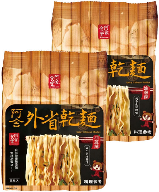阿舍食堂 外省乾麵 油蔥辣 95g, 10包