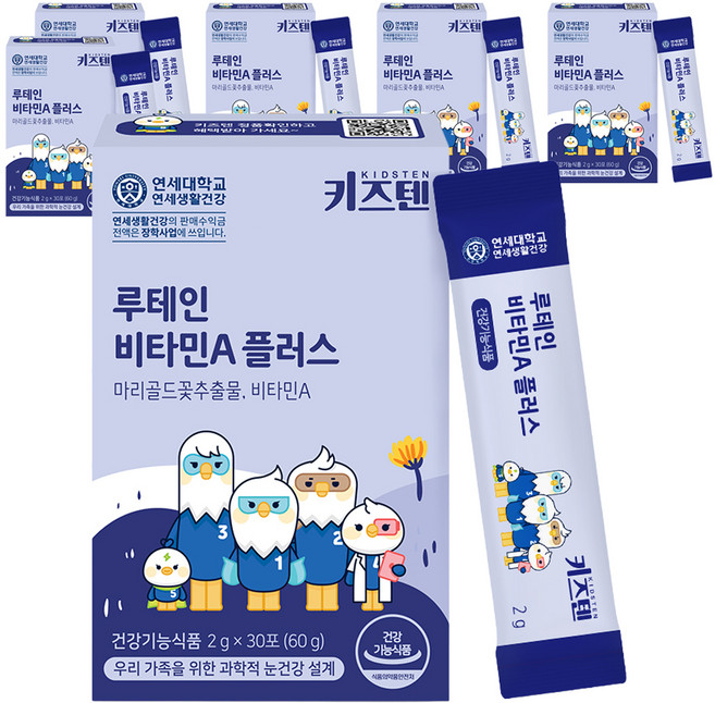 키즈텐 루테인 비타민A 플러스, 60g, 6개