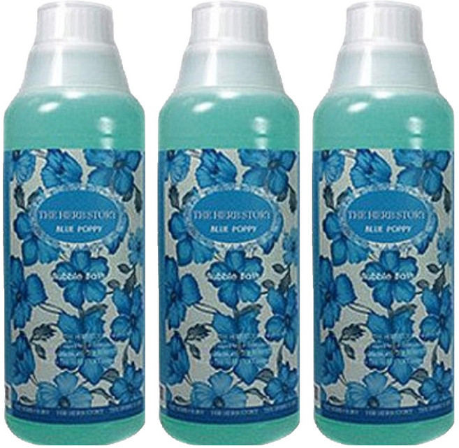 더허브스토리 버블바스 블루퍼피, 1L, 3개