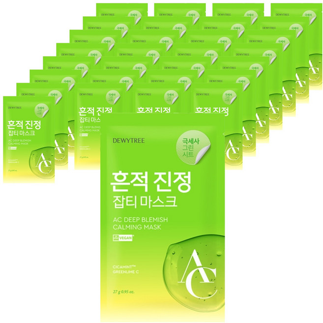 듀이트리 AC 딥 흔적 진정 마스크, 1개입, 30개