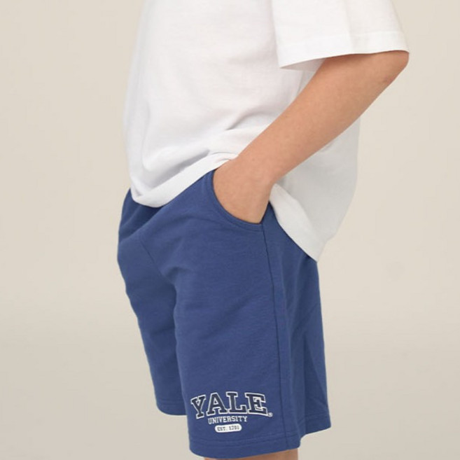 예일키즈 아동용 통기성 베이직 로고 하프팬츠 YJCCSPE23285