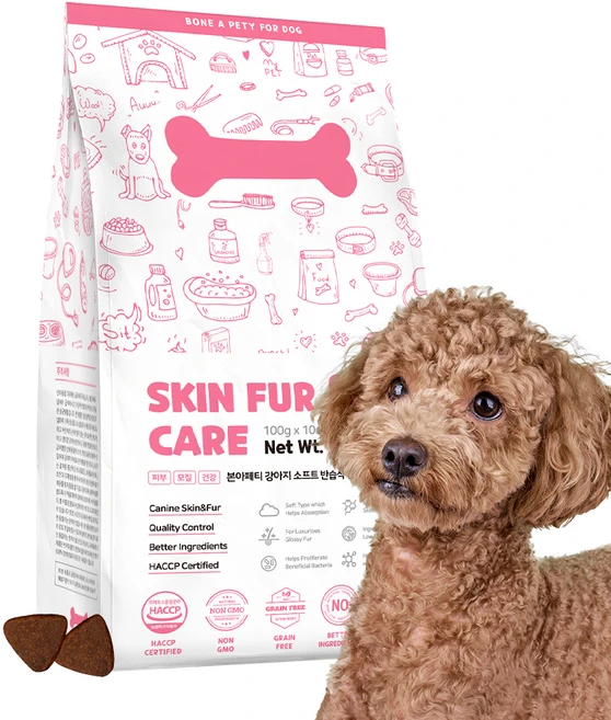 본아페티 강아지 기능성 사료, 1개, 1kg, 피부/피모+알러지 - 쿠팡