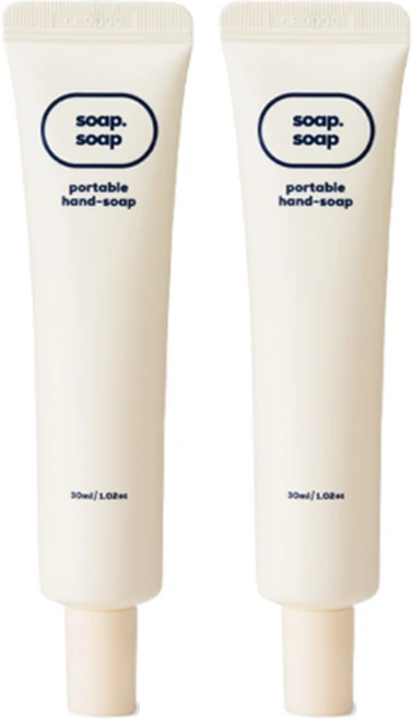 1555 소프소프 포터블 핸드소프, 30ml, 2개 - 쿠팡
