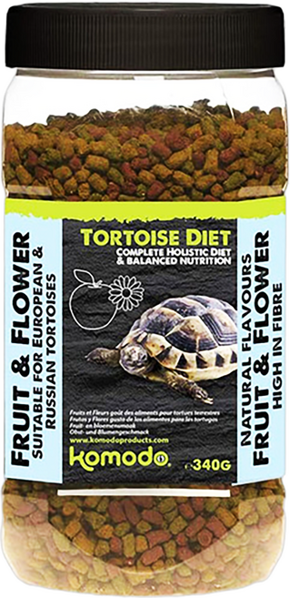 komodo 陸龜飼料 水果花花口味, 340g, 1罐
