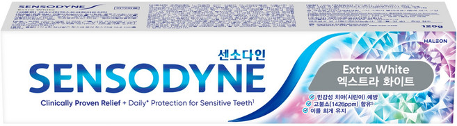 센소다인 엑스트라 화이트 치약, 1개, 120g