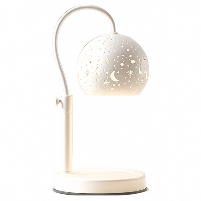 職日生 星空融蠟燈 調光款 附2顆燈泡, 白色