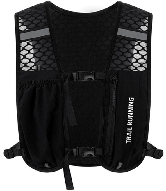가빈 러닝조끼 트레일 기어, 블랙, 1개