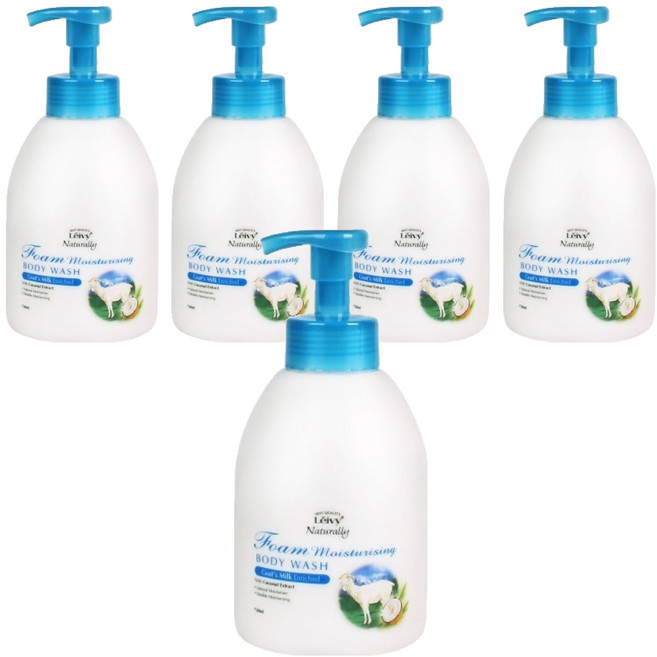 레이비 산양유 폼 바디워시 플로럴 코튼향, 750ml, 5개