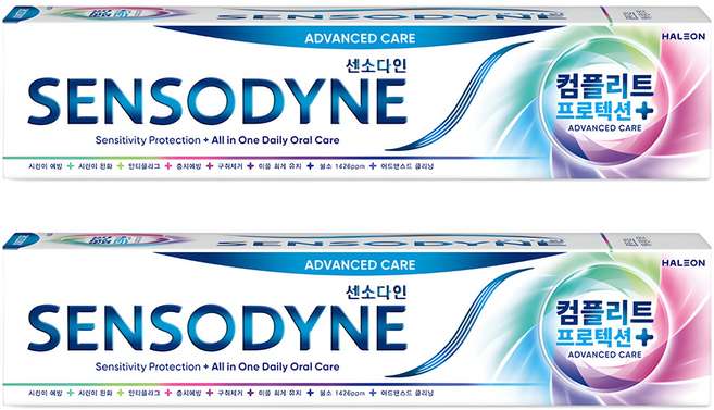 센소다인 컴플리트 프로텍션 플러스 치약, 100g, 2개