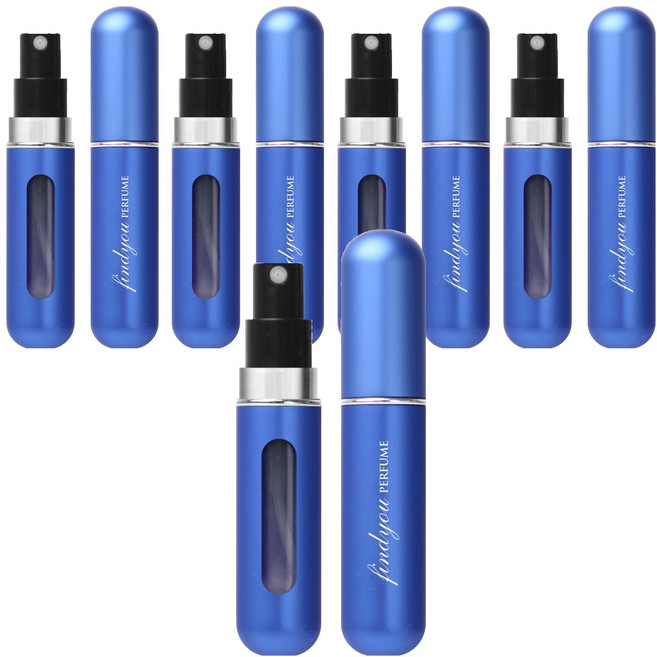 파인듀 향수 공병 5ml, 블루 무광, 5개