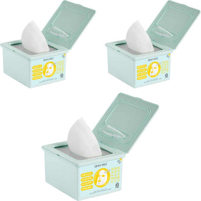 듀이트리 픽 앤 퀵 비타민 라이트업 마스크, 30개입, 3개