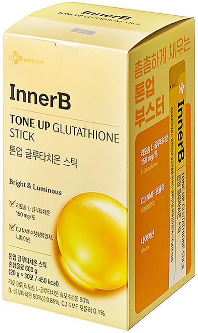 CJ웰케어 이너비 톤업 글루타치온 스틱 30p, 1개, 600g