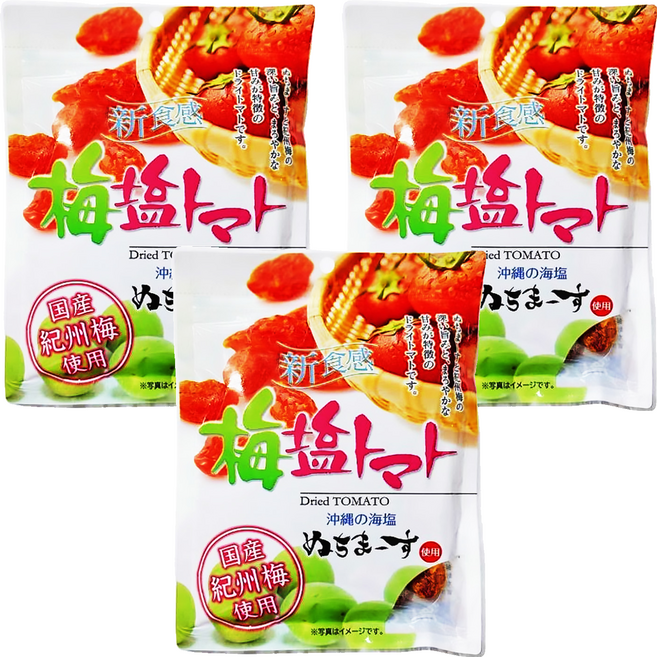 沖繩美健 梅鹽番茄乾, 30g, 3包