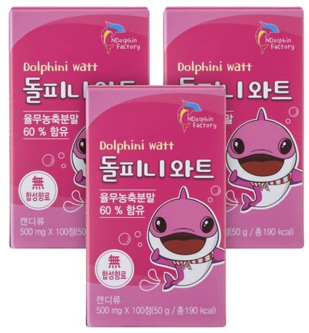 엔돌핀팩토리 돌피니와트, 100정, 3개 - 쿠팡