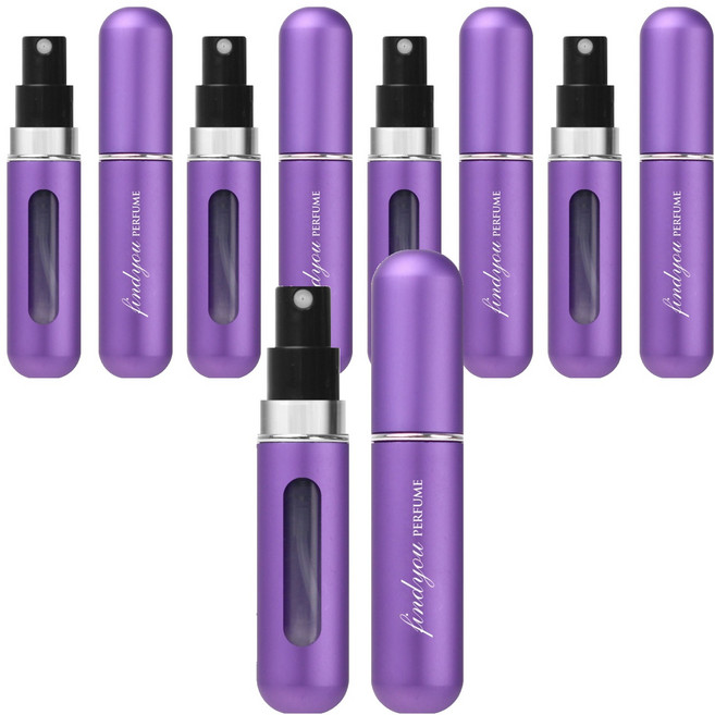 파인듀 향수 공병 5ml, 퍼플 무광, 5개