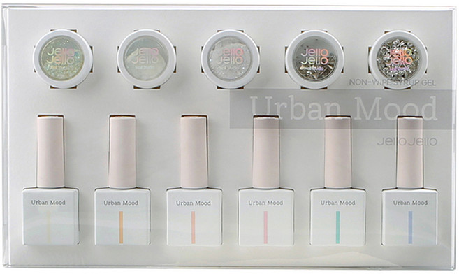 논와이프 시럽 젤네일 스페셜 키트 6종 세트, 어반무드, 1개, 10ml