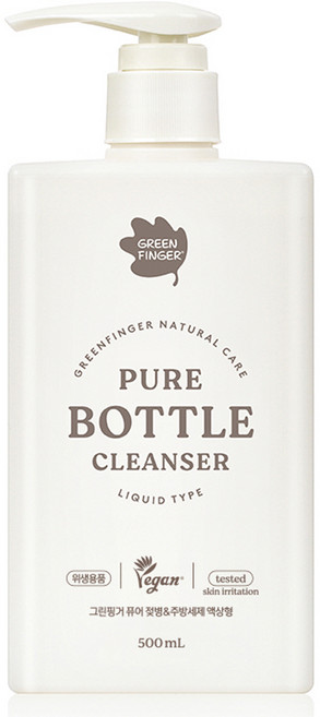그린핑거 퓨어 젖병 앤 주방세제 액상형, 1개, 500ml