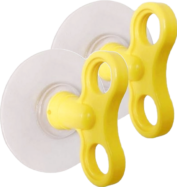 dipper無痕掛勾2入組 21.5 x 12 x 3cm, 黃色, 1組