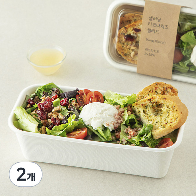 샐러딩 리코타 치즈 샐러드, 154g, 2개