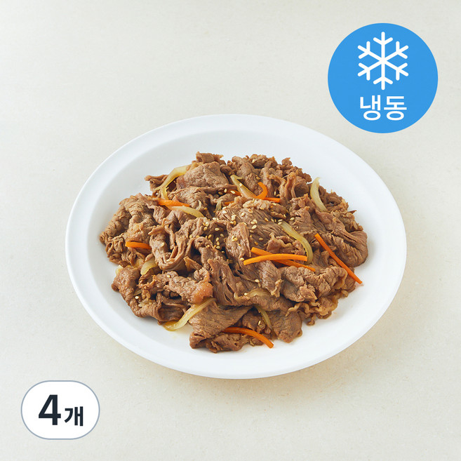 꿀맛나는세상 매실 in 양념 소불고기 (냉동), 300g, 4개