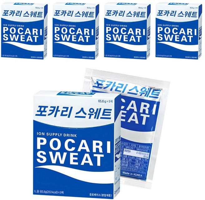 포카리스웨트 분말, 65.6g, 5개입, 5개