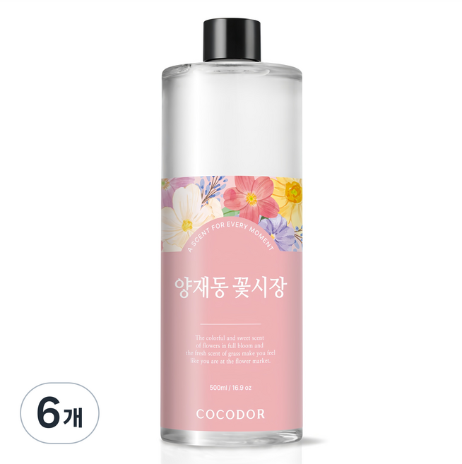 코코도르 디퓨저 리필, 양재동꽃시장, 500ml, 6개