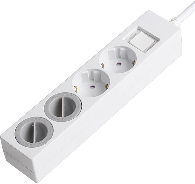 스윗홈 국내생산 과부하차단 통합절전형 멀티탭 4구+안전커버 2p, 3m, 1개