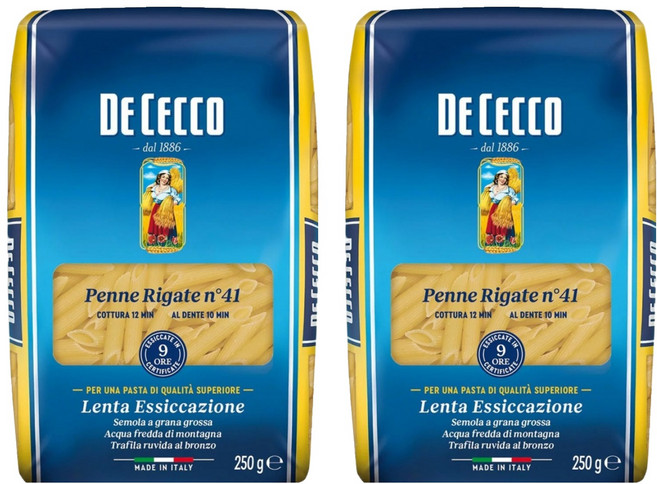 DE CECCO 得科 義大利麵 斜管麵 N.41, 250g, 2包