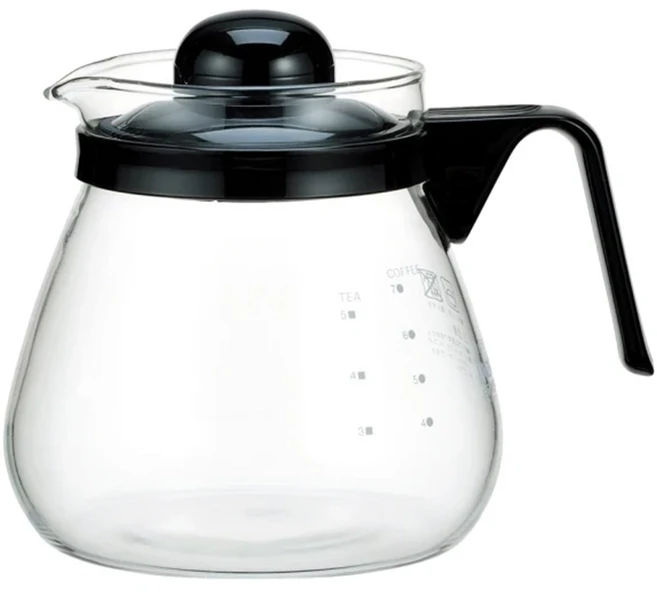 iwaki 玻璃咖啡壺 日本百年歷史耐熱 可微波爐加熱, 1L, 1個
