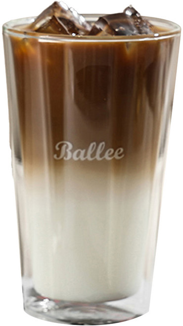 발르 더블월 글라스 이중 내열 유리컵 450ml, 1개