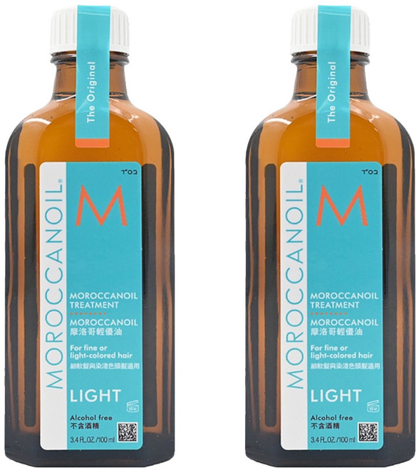 MOROCCANOIL 摩洛哥優油 輕優油, 100ml, 2瓶