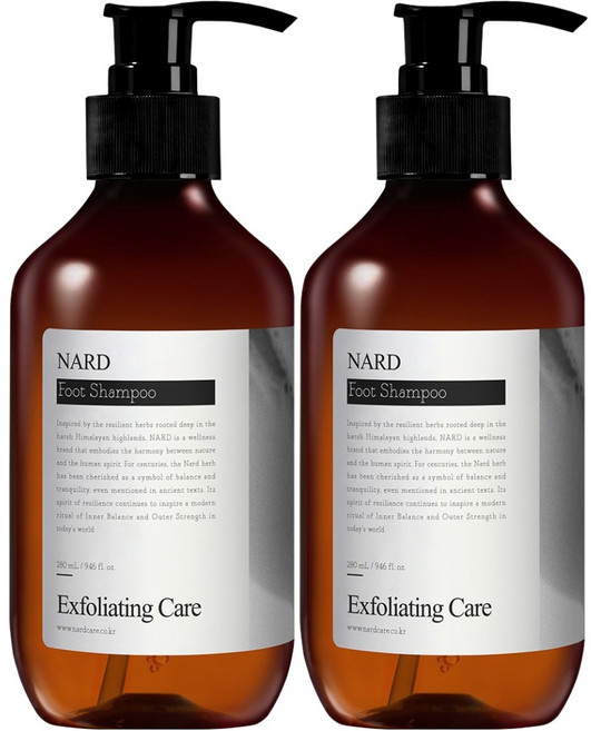 나드 풋 샴푸, 1개입, 2개, 280ml