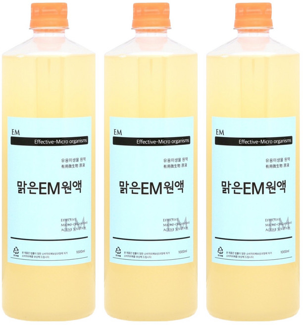 이엠그린 맑은EM원액, 1L, 3개
