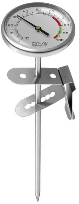 Driver New 防水溫度計, 銀色, 1個