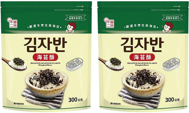韓味不二 傳統海苔酥, 300g, 2包