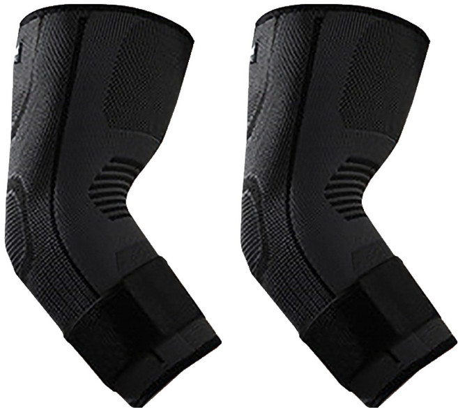 리치덕 팔꿈치보호대 2중보호 블랙, 2개