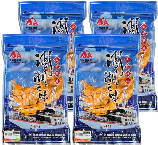澎湖區漁會 澎湖之味 原味岩燒魷魚風味片, 4包, 120g