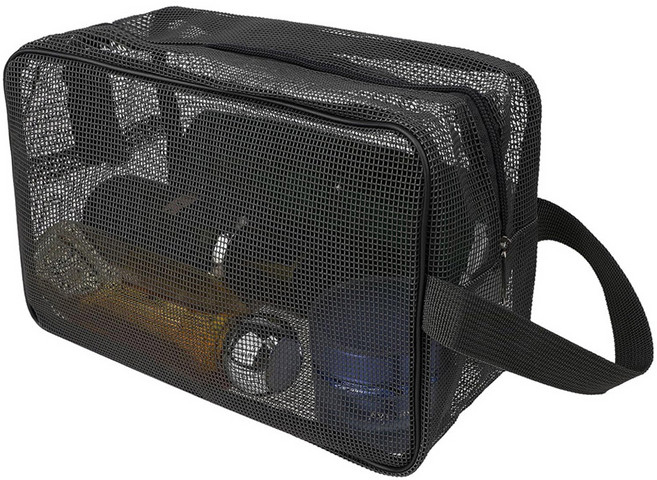 모나코올리브 물빠지는 메쉬 수영 목욕가방