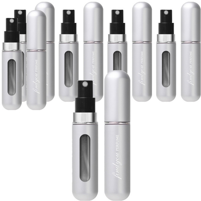 파인듀 향수 공병 5ml, 실버 무광, 6개