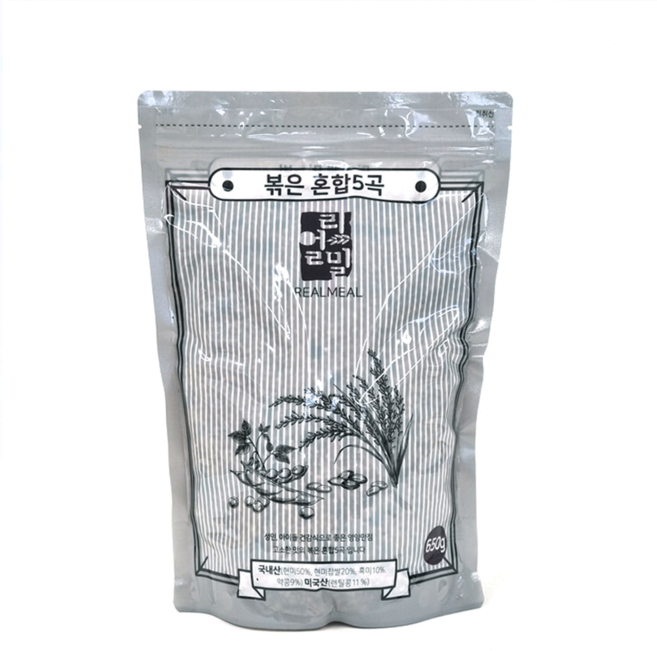 리얼밀 볶은 혼합 5곡, 1개, 650g