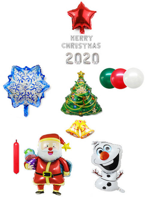 와우파티코리아 크리스마스 장식세트 3, 혼합 색상, 1세트