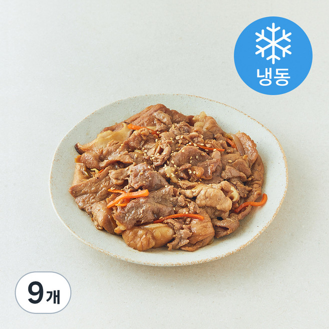 꿀맛나는세상 제주 흑돼지 양념 불고기 (냉동), 450g, 9개