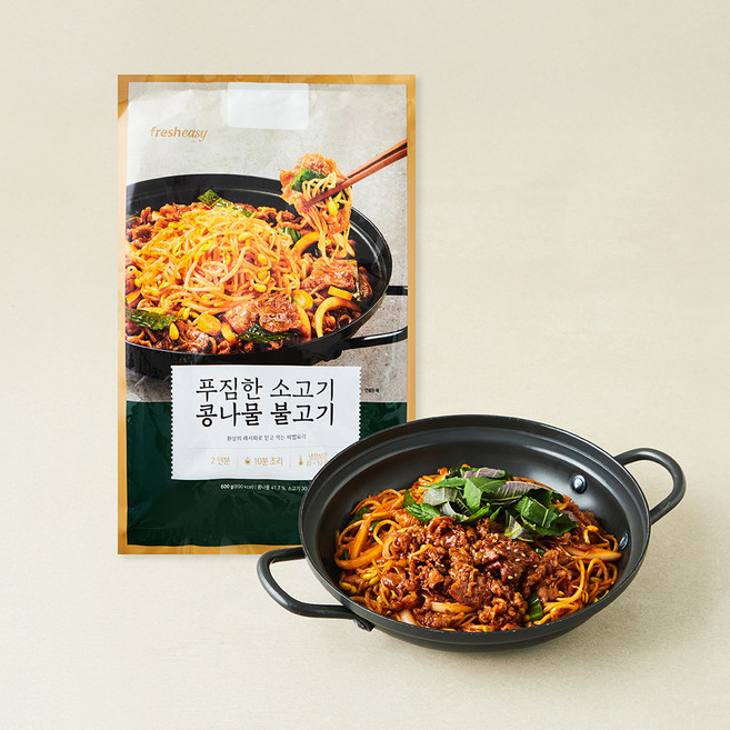 프레시지 푸짐한 소고기 콩나물 불고기, 600g, 1개