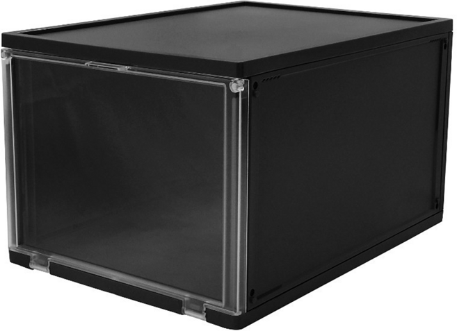 SHUTER 樹德 拼拼樂收納鞋盒 DB-2621, 黑色, 1個