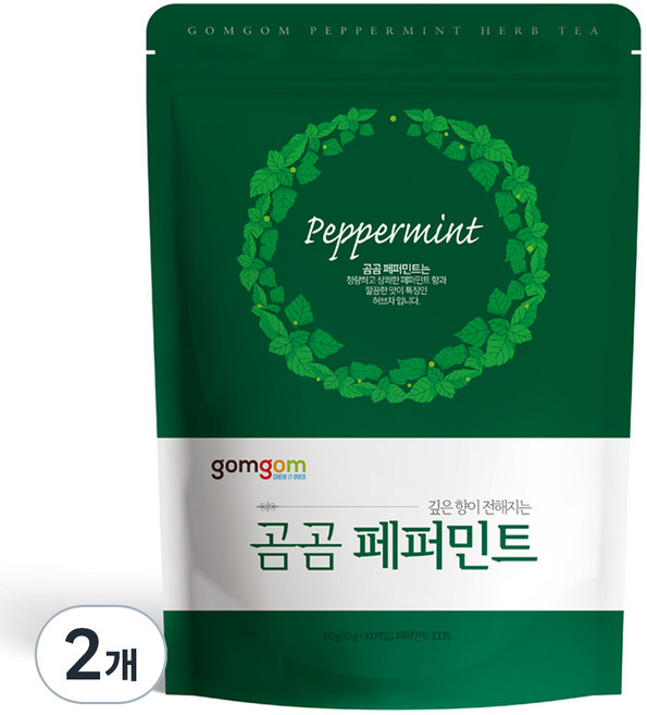 곰곰 페퍼민트, 1.5g, 100개입, 2개